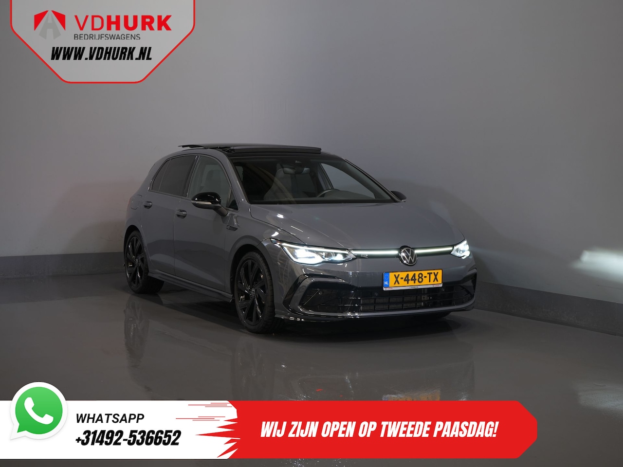 Volkswagen Golf - 1.5 eTSI 150 pk R-Line (DEMO) NL Auto/ Pano/ Adapt.Cruise/ LED/ Black Pack/ Virtual Cockpi - AutoWereld.nl