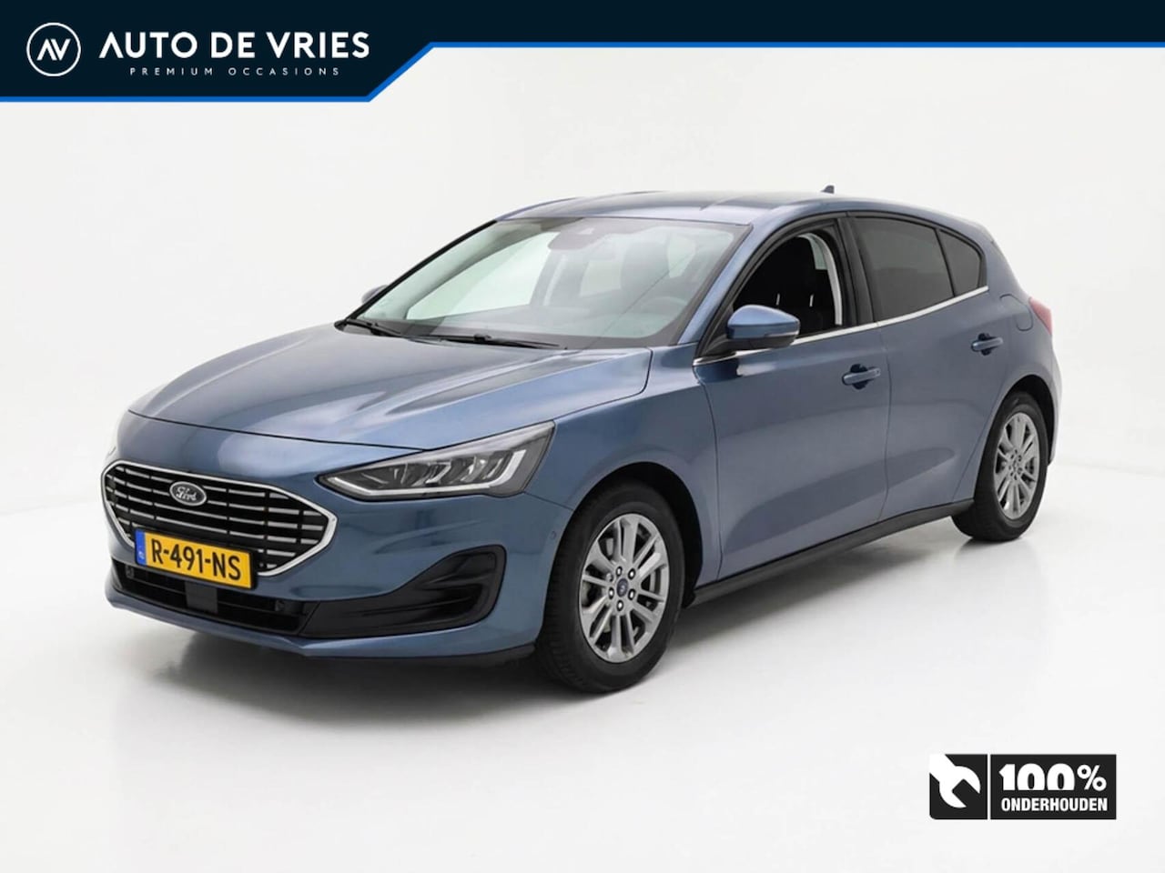 Ford Focus - 1.0 EcoBoost Hybrid 125pk 5drs. Titanium | Navigatie | Camera | Winterpakket - AutoWereld.nl