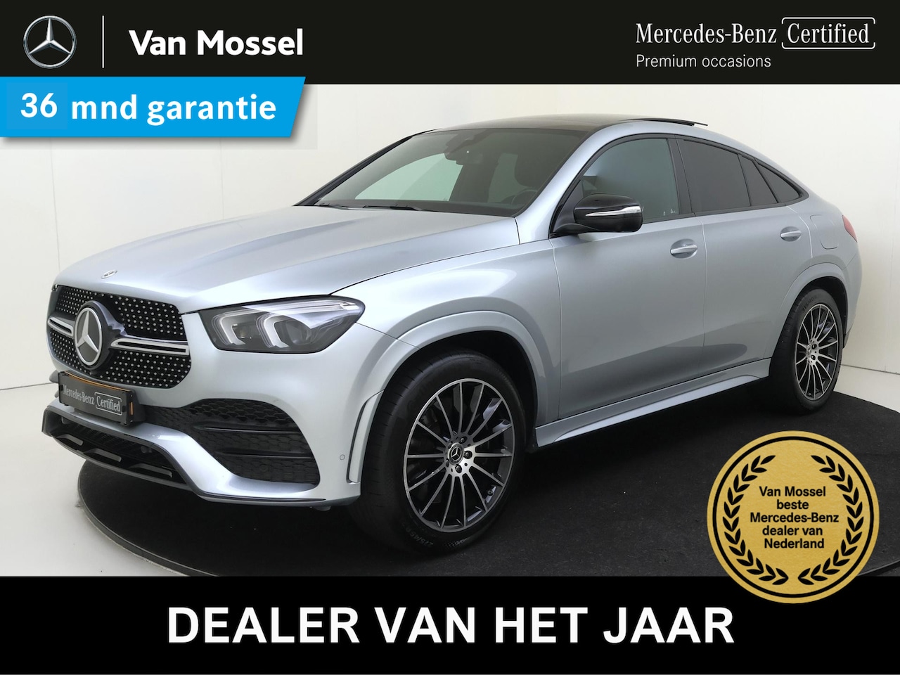 Mercedes-Benz GLE-Klasse Coupé - 350 e 4MATIC Premium / Panoramadak/ Burmester/ 21 inch/ AIRMATIC/ Night/ Leder - AutoWereld.nl