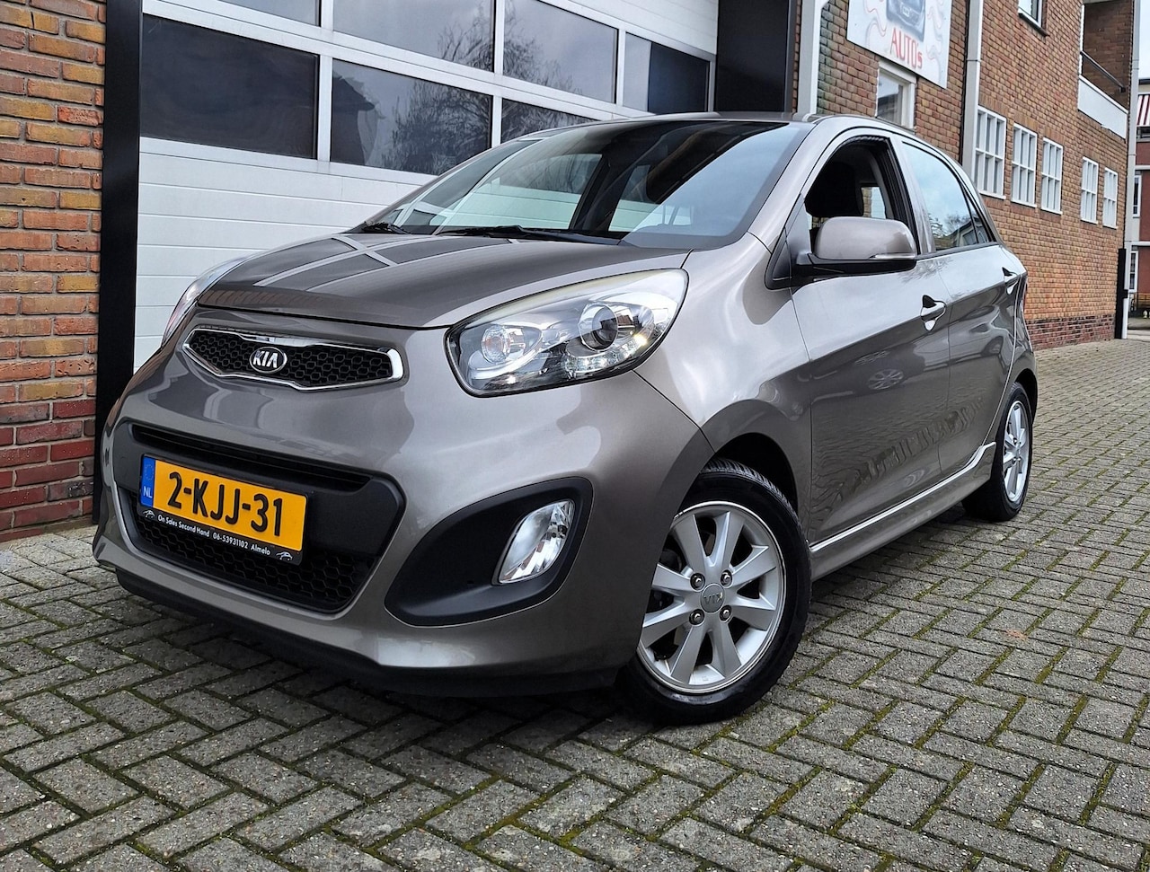 Kia Picanto - 1.2 CVVT Plus Pack titanium Silver 2013 Automaat Topstaat Airco - AutoWereld.nl