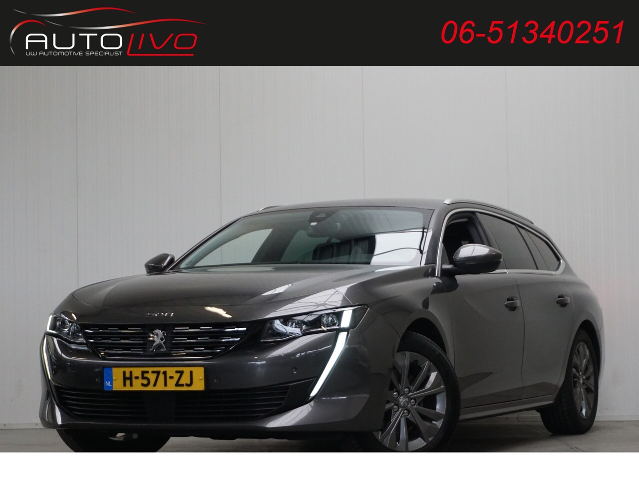 Peugeot 508 SW - 1.6 PureTech Blue Lease Allure 180 PK! AUTOMAAT! G. NAVI CLIMA CAMERA PDC AD. CRUISE TREKH - AutoWereld.nl