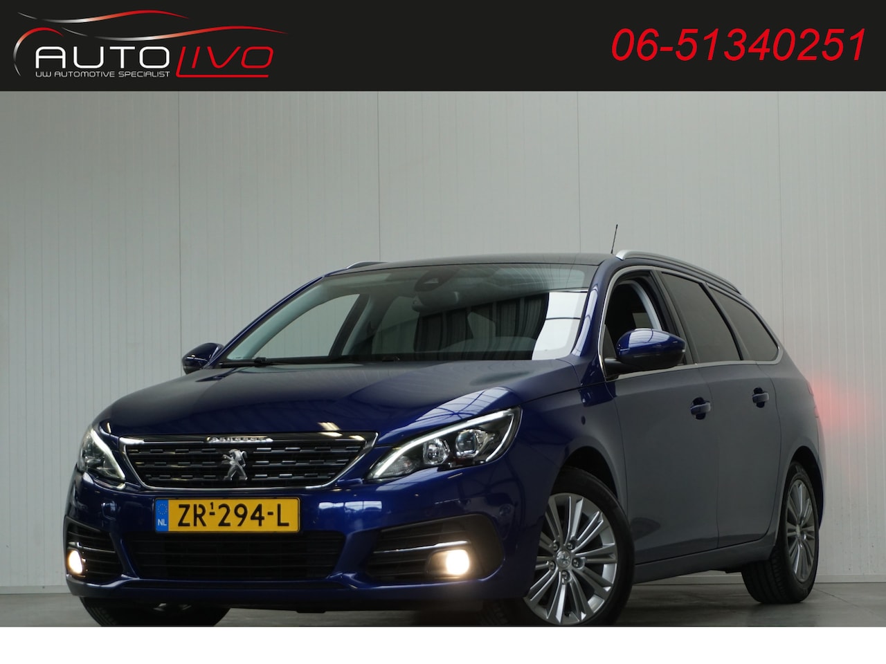 Peugeot 308 SW - 1.2 PureTech Blue Lease Premium 130 PK! PANO NAVI CAMERA CLIMA CRUISE PDC etc. - AutoWereld.nl