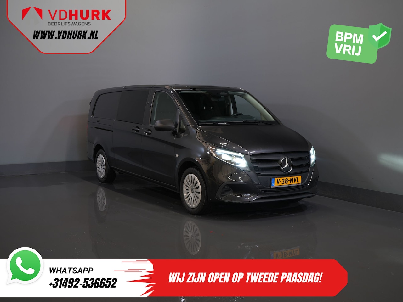Mercedes-Benz Vito - 116 CDI Aut. L3 DC Dubbel Cabine BPM VRIJ! 6 Pers./ 2xSchuifdeur/ LED/ Stoelverw./ 270Gr. - AutoWereld.nl
