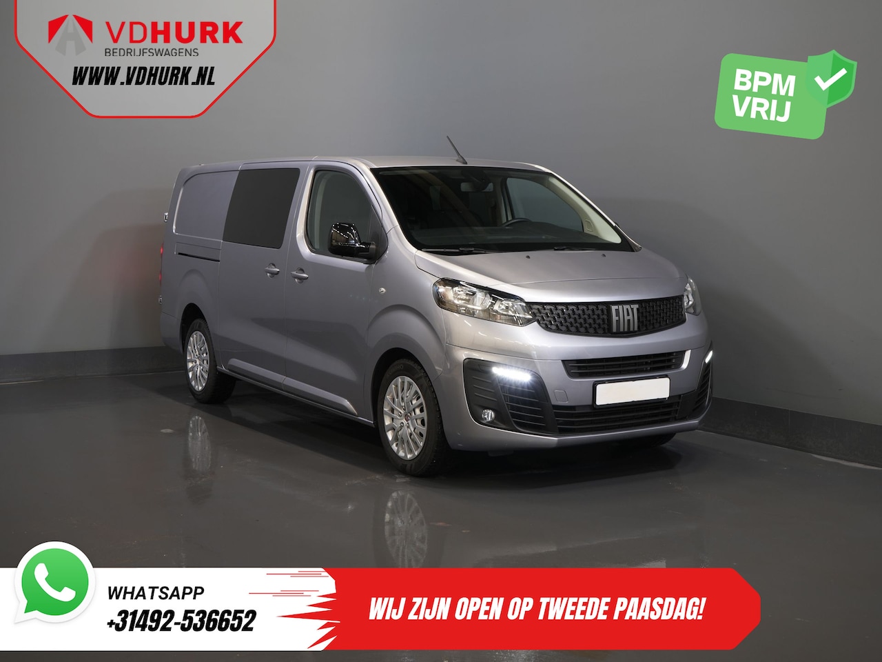 Fiat Scudo - 2.0 MJ 145 pk DC Dubbel Cabine 6 Pers./ Camera/ Cruise/ PDC/ DAB/ Airco - AutoWereld.nl