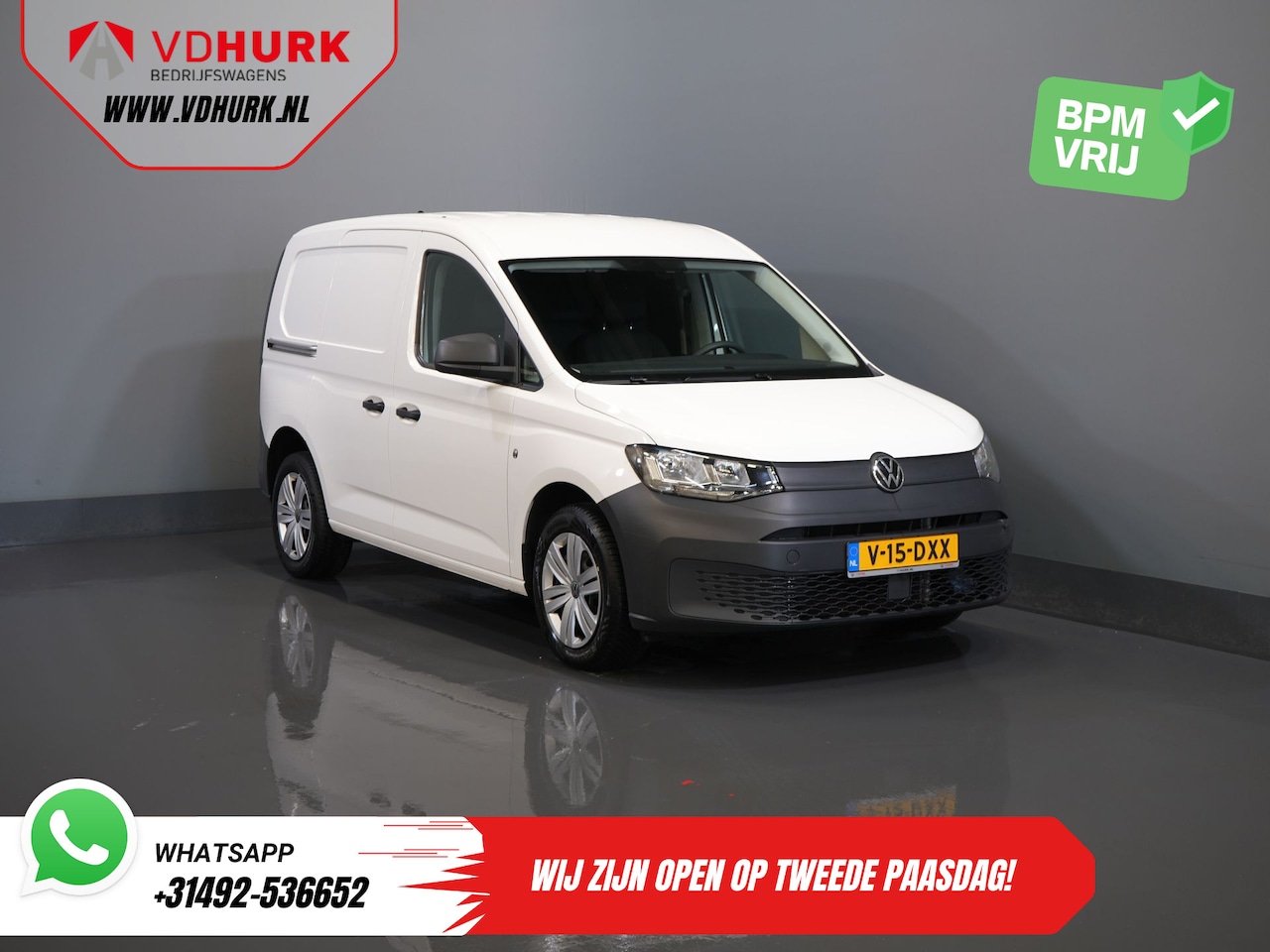 Volkswagen Caddy Cargo - 2.0 TDI BPM VRIJ! (DEMO) NL Auto/ Carplay/ Cruise/ Airco/ PDC/ Trekhaak - AutoWereld.nl