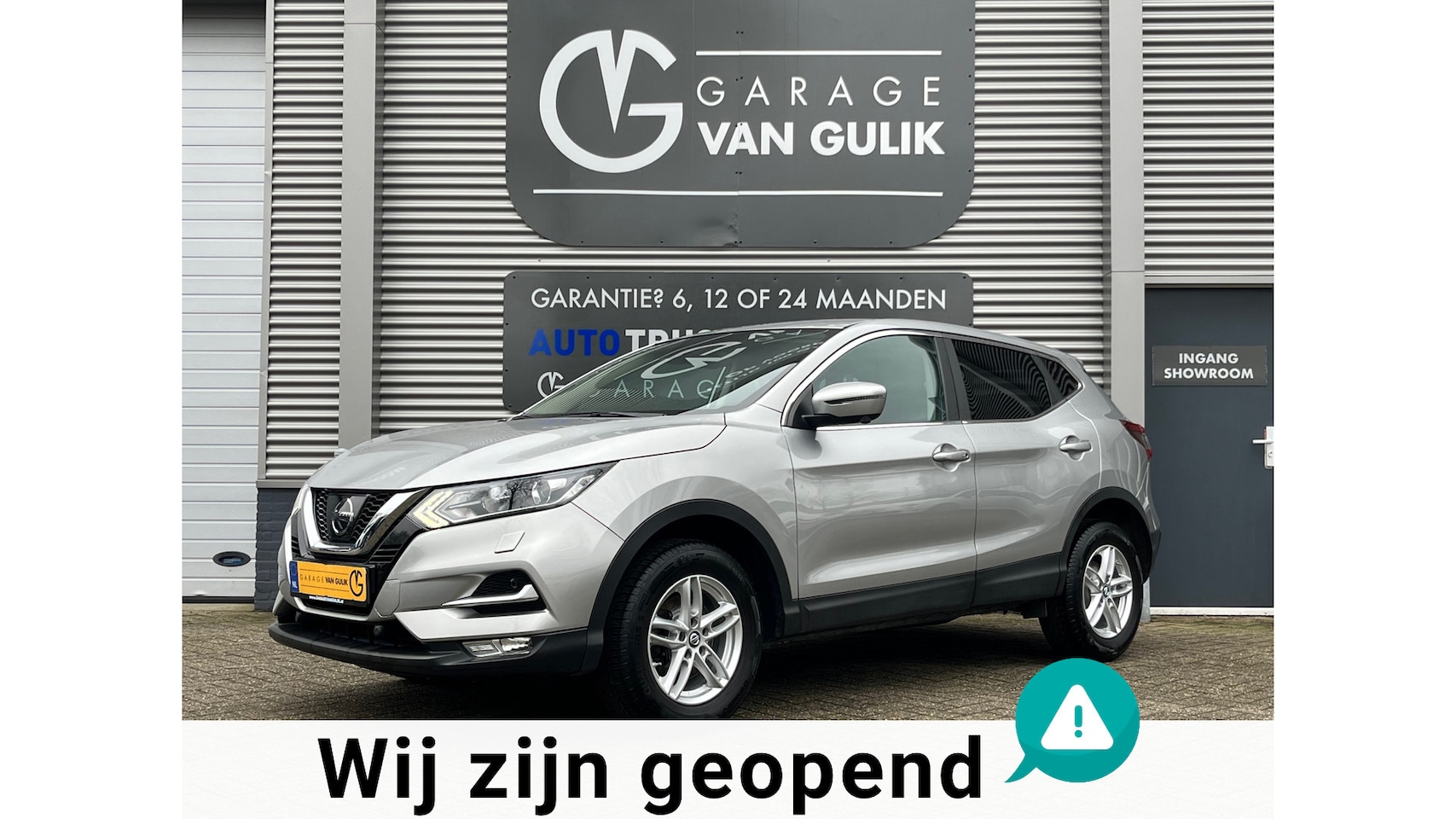 Nissan Qashqai - 1.2 116PK Navi,Clima,Cruise,Isofix,LaneAssist,ElektrRamen+Spiegels,Stoelverwarming,Camera, - AutoWereld.nl