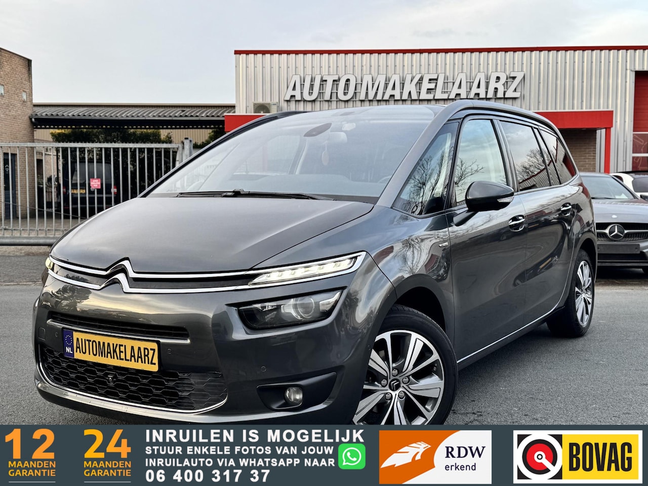 Citroën Grand C4 Picasso - 1.6 e-THP Exclusive 165PK 7P. PANO CAM LEDER - AutoWereld.nl