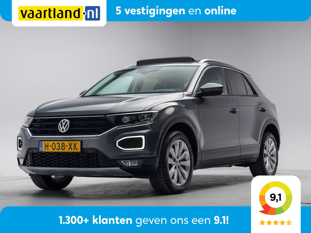 Volkswagen T-Roc - 1.5 TSI Style Business [ Panoramadak Navi Trekhaak ] - AutoWereld.nl