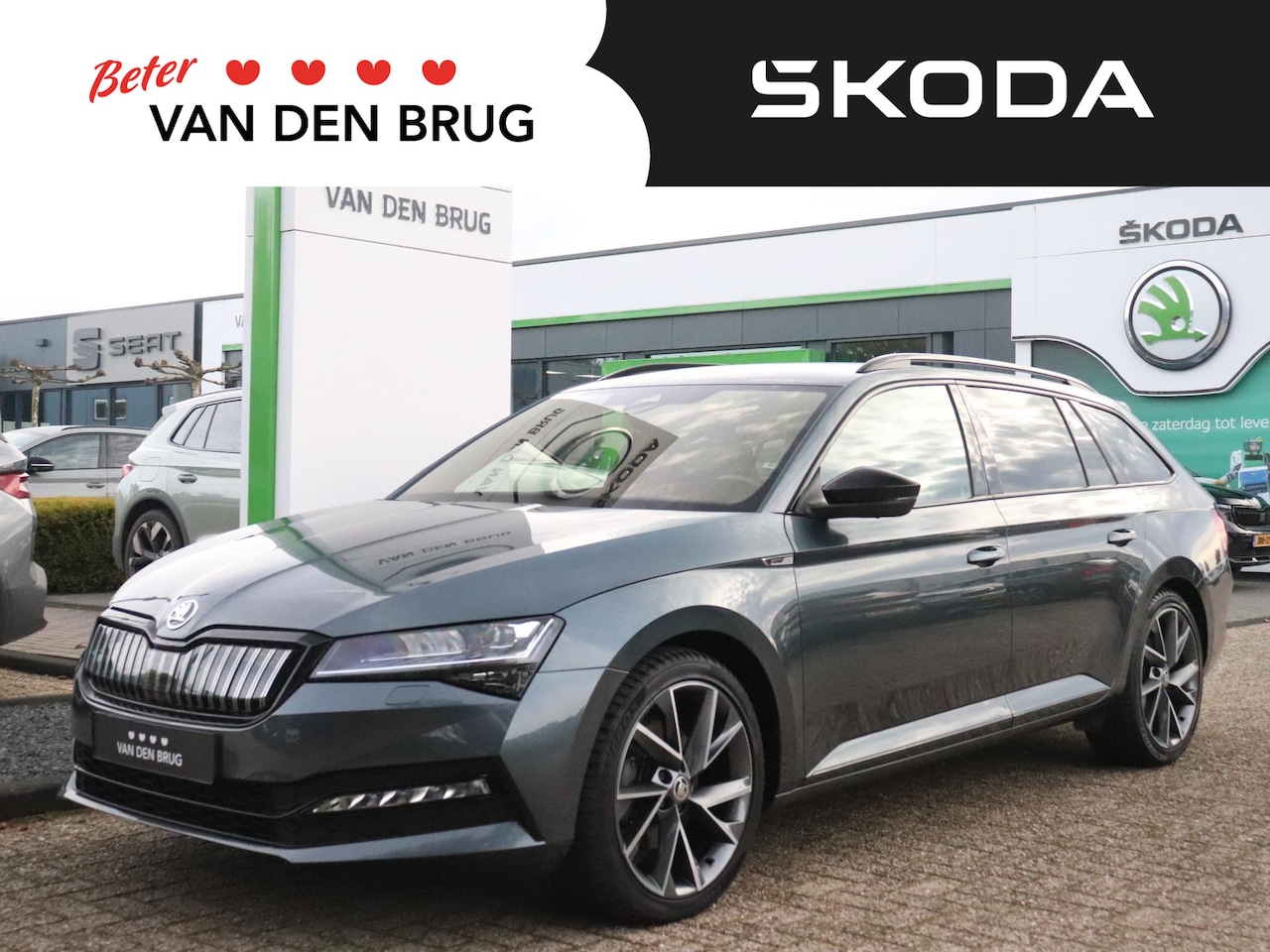 Skoda Superb Combi - 1.4 TSI 218pk iV Sportline Business | Stoelverwarming voor & achter | Stuurwielverwarming - AutoWereld.nl