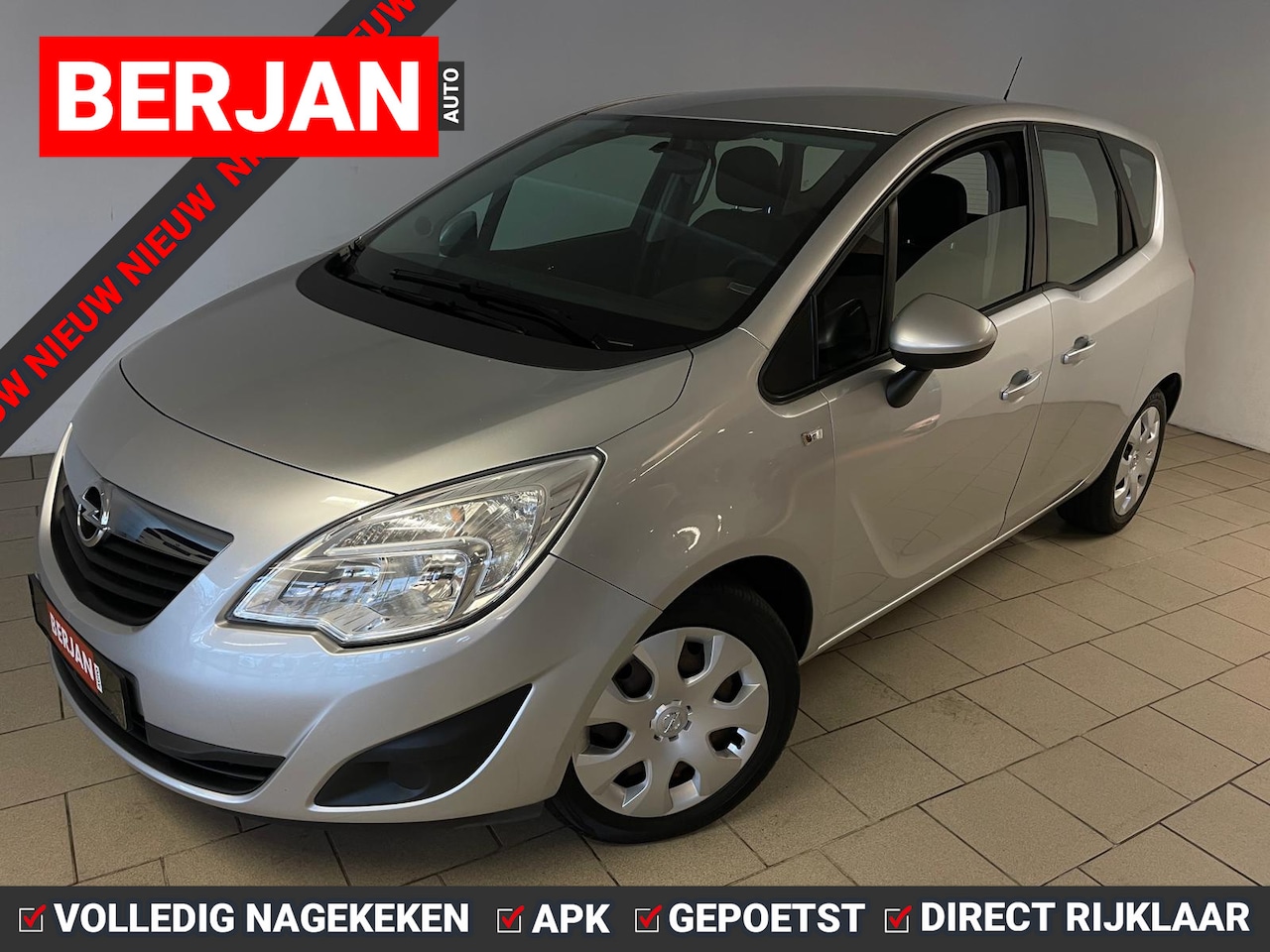 Opel Meriva - 1.4 Turbo Edition AIRCO CRUISE MULTI STUUR VELGEN 5DRS HOGE ZIT NWE APK INRUIL MOG KEURIGE - AutoWereld.nl