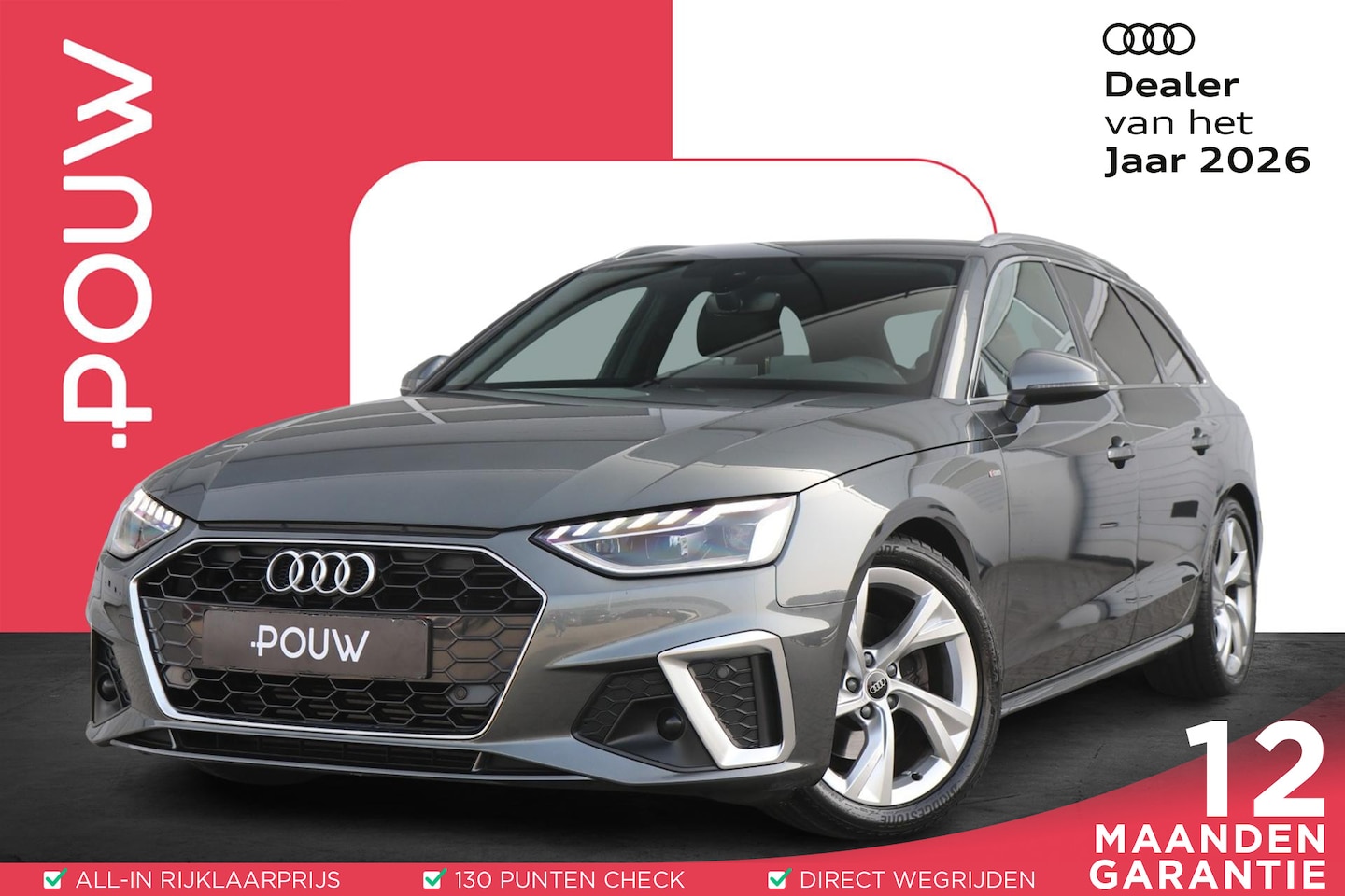 Audi A4 Avant - 35 TFSI 150pk S-tronic S Edition | B&O Audio | Apple Carplay/Android Auto | Privacy Glas - AutoWereld.nl
