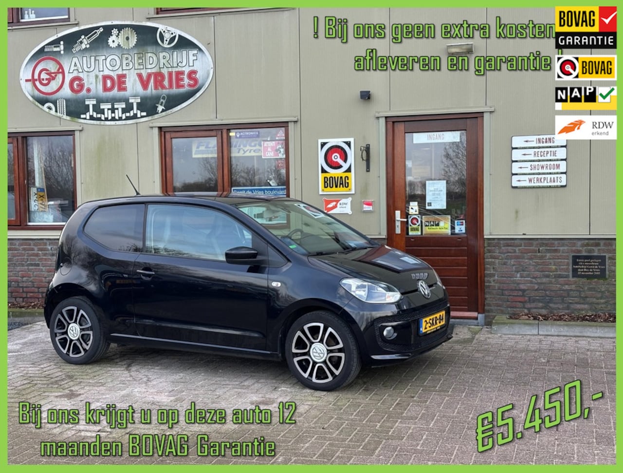 Volkswagen Up! - 1.0 high up! BlueMotion - Prijs inclusief 12 maanden BOVAG-garantie en afleveren – - AutoWereld.nl