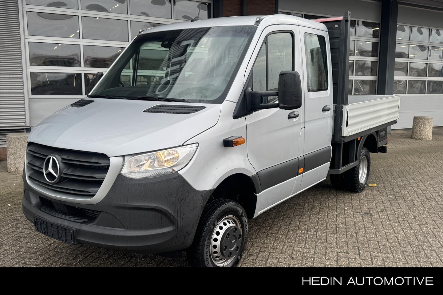 Mercedes-Benz Sprinter - 519 3.0 V6 L3 4x4 Automaat Dubbel Cabine Open Laadbak | Distronic+ | Airco | Zijwindassist - AutoWereld.nl