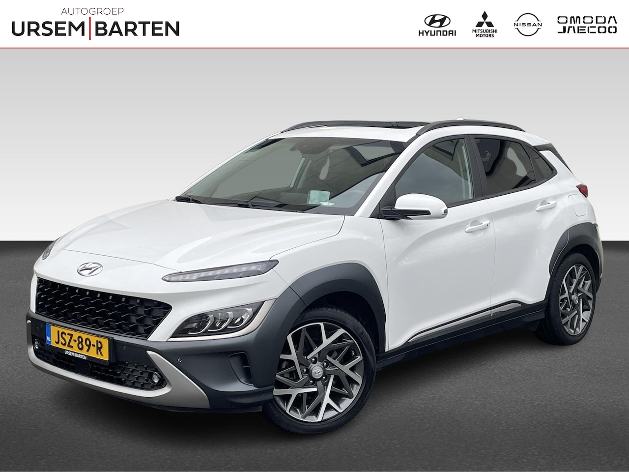 Hyundai Kona - 1.6 HEV Premium Sky | Schuifkanteldak | Leder - AutoWereld.nl