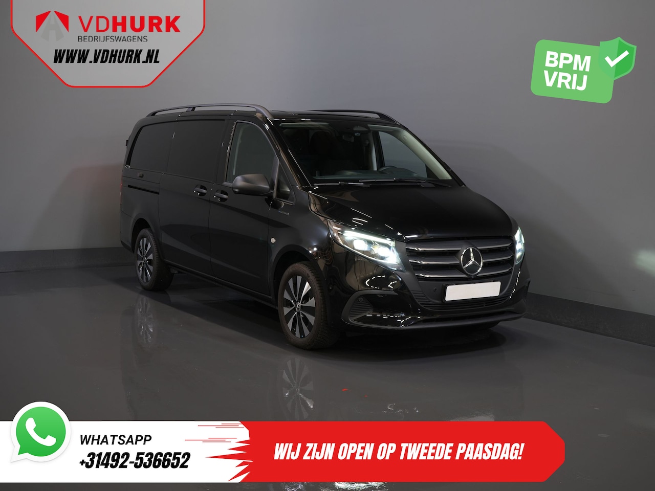 Mercedes-Benz eVito - L2 60 kWh 285 km WLTP Snellader/ LED/ Adapt.Cruise/ Stoelverw./ Carplay/ Camera/ PDC/ 17" - AutoWereld.nl