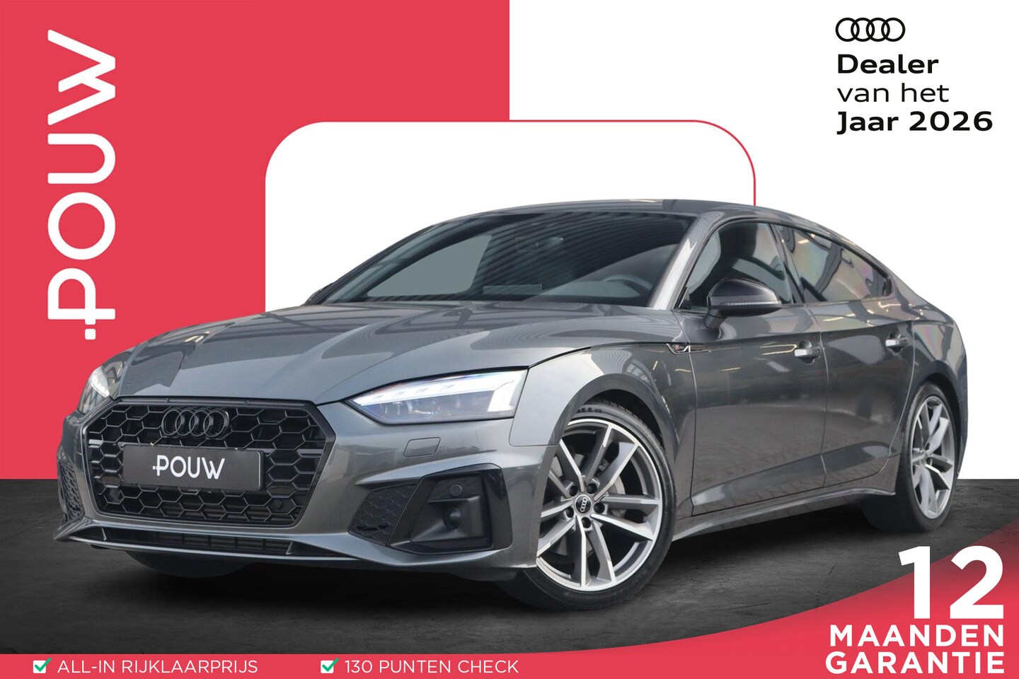 Audi A5 Sportback - 40 TFSI 204pk S-tronic S Edition | Achteruitrijcamera | Side Assist | Matrix LED | Elektr. - AutoWereld.nl