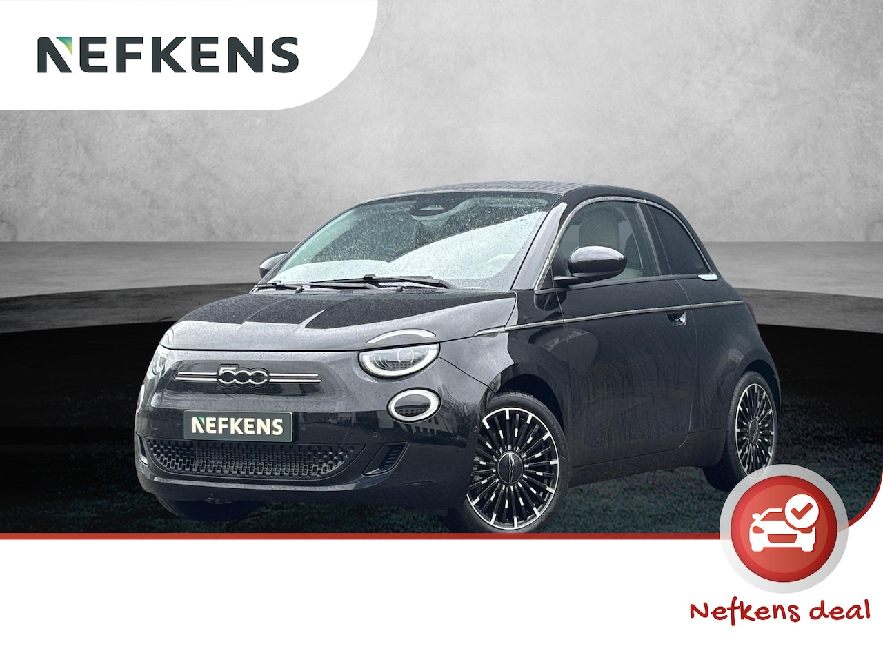 Fiat 500 C - La Prima 42 kWh Cabrio | Kunstlederen bekleding | Navigatie | Stoelverwarming | Achteruitr - AutoWereld.nl