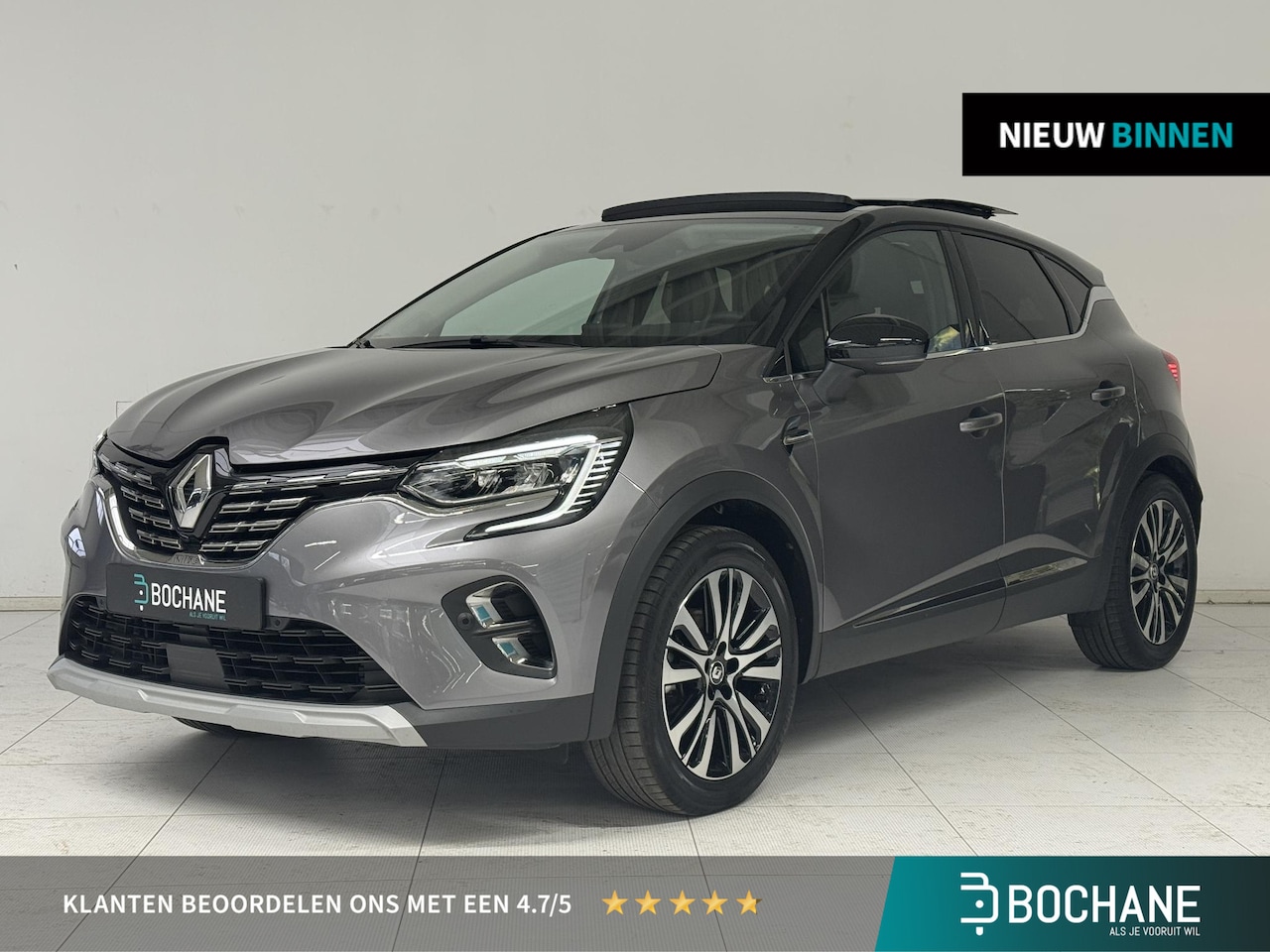 Renault Captur - 1.6 E-Tech Hybrid 145 Initiale Paris | Panoramadak | Trekhaak | Leder | Cruise Control Ada - AutoWereld.nl