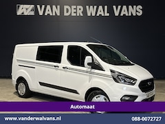 Ford Transit Custom - 2.0 TDCI 131pk Automaat L2H1 Dubbele Cabine Euro6 Airco | 5-Zits | Camera | Navigatie | LE