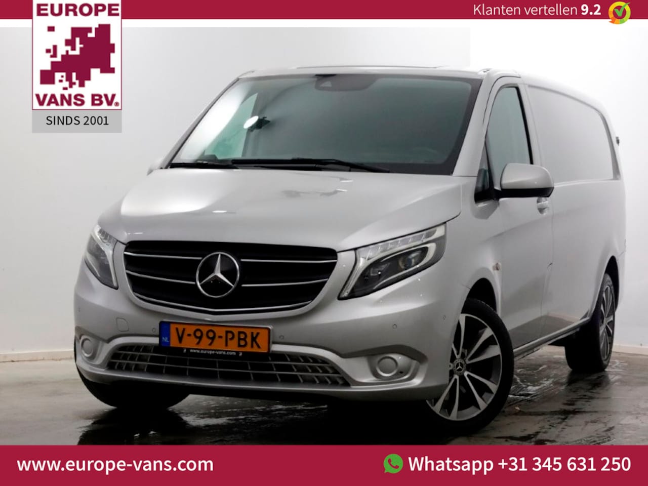 Mercedes-Benz Vito - 119 CDI 190pk RWD 9G Automaat XL Extra Lang LED/ACC/Camera 06-2022 - AutoWereld.nl