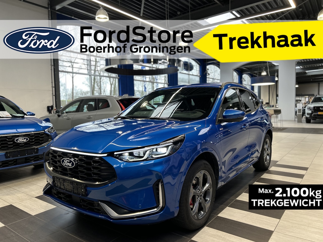 Ford Kuga - 2.5 PHEV 243 pk ST-Line X | Trekhaak I AGR stoelen | Matrix LED I Adapt Cruise I Winter Pa - AutoWereld.nl