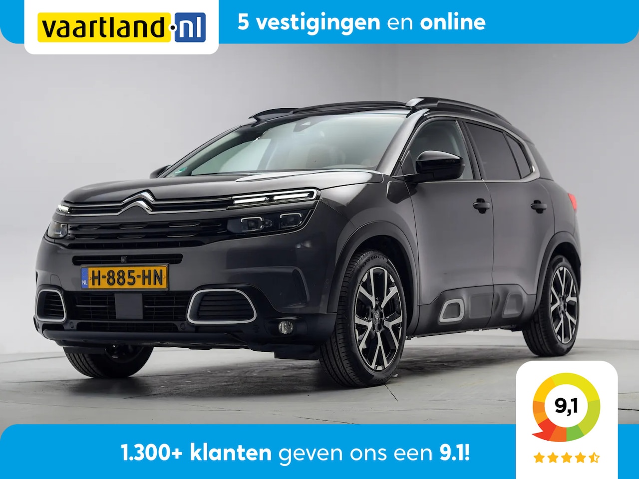 Citroën C5 Aircross - 1.6 PureTech 180pk Business Plus Aut.[ Panorama Leder Trekhaak Stoelverwarming ] - AutoWereld.nl