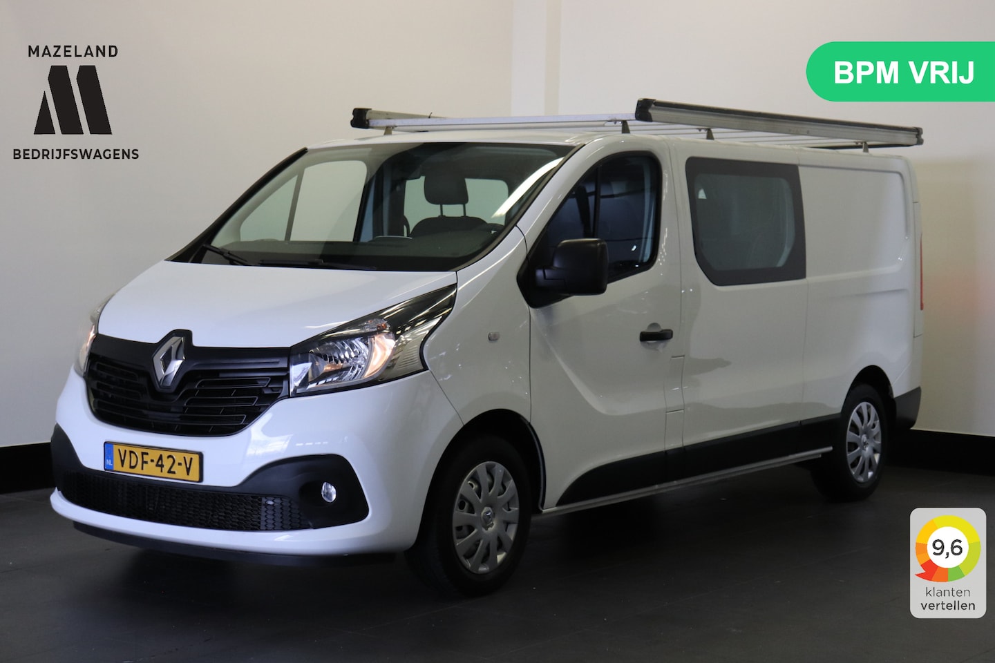 Renault Trafic - 1.6 dCi 125PK L2 Dubbele Cabine EURO 6 - Airco - Navi - Cruise - € 14.499,- Excl. - AutoWereld.nl