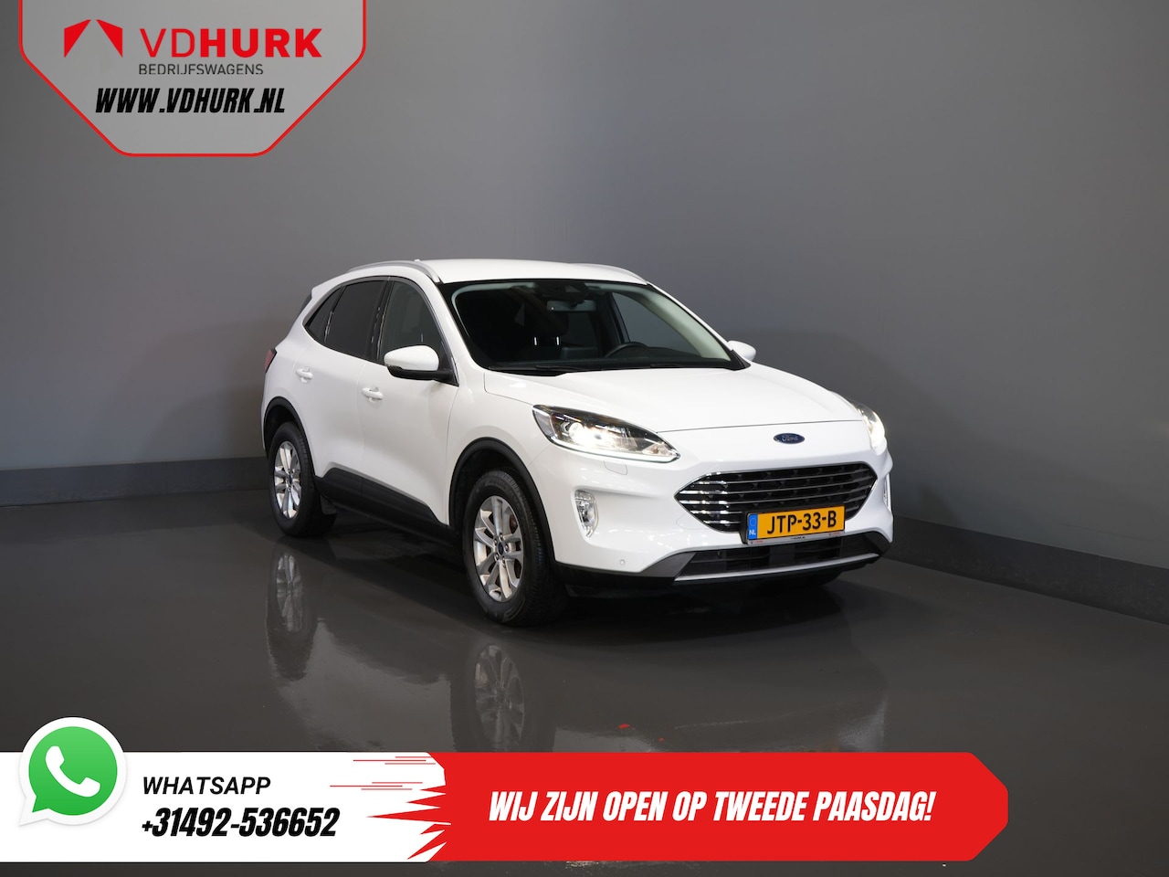 Ford Kuga - 2.5 PHEV 225 pk Titanium Garantie 5-27'/ Stoelverw./ Stuurverw./ Navi/ Carplay/ Camera/ PD - AutoWereld.nl