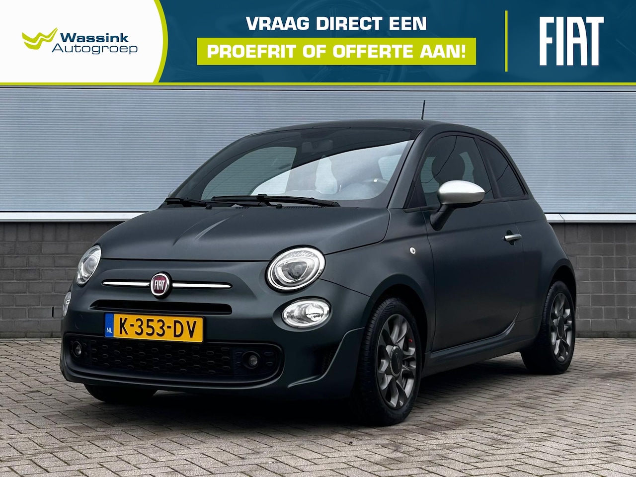 Fiat 500 - 70 pk Hybrid Rockstar | Apple Carplay / Android Auto | Parkeersensoren | Panoramadak - AutoWereld.nl