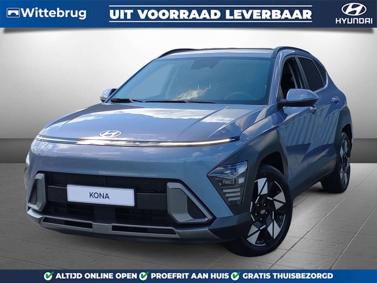 Hyundai Kona - 1.6 GDI HEV Comfort Plus Full Hybride Automaat met Blind Spot Detectie, Navigatie en Keyle - AutoWereld.nl