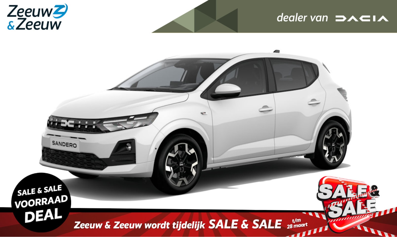 Dacia Sandero - (Zeeuw & Zeeuw Private Lease Actie v.a. € 384,-) Eco-G 120 journey | Wij maken graag een P - AutoWereld.nl