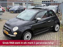 Fiat 500 - 1.2 Lounge AUTOMAAT Panorama l Airco l LEER l MTF-stuur l Bleu and me l NL AUTO NAP l DEAL