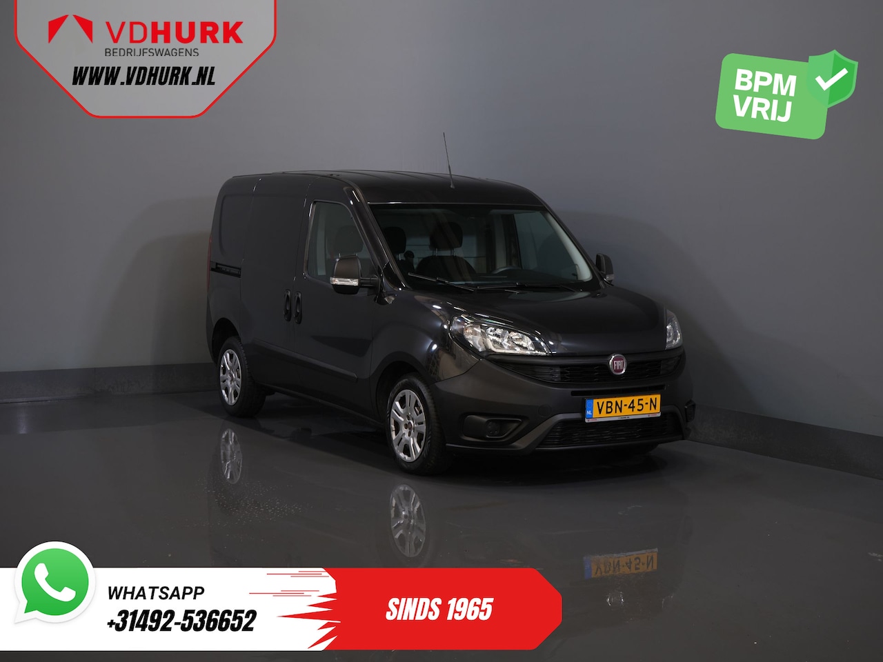 Fiat Doblò Cargo - 1.6 MJ 105 pk NL Auto/ 3Pers./ Airco/ Navi/ Cruise/ DAB/ Trekhaak - AutoWereld.nl