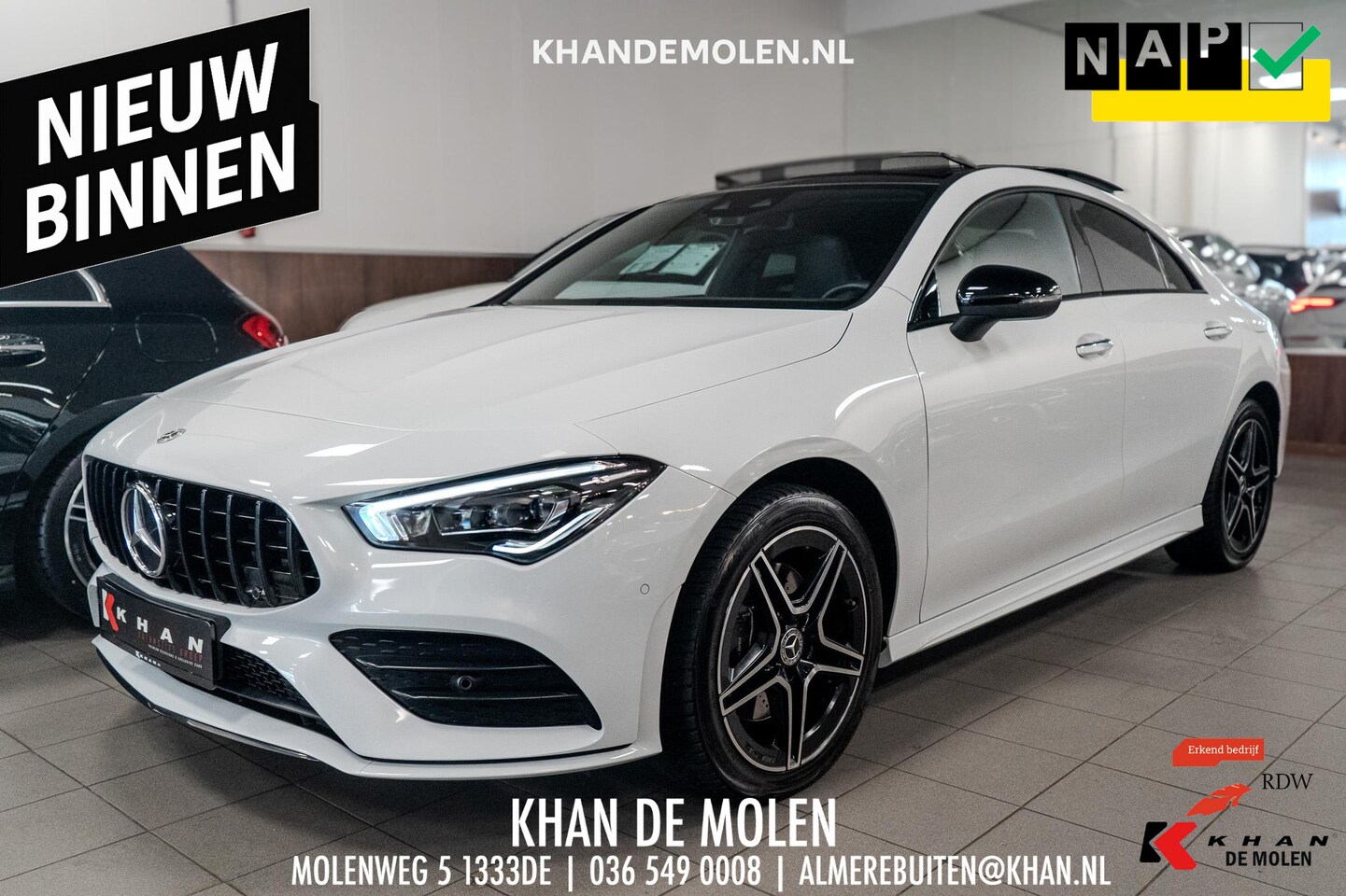 Mercedes-Benz CLA-Klasse - 250 e AMG Business Solution Pano|Memory|Camera|Sfeerverlichting - AutoWereld.nl