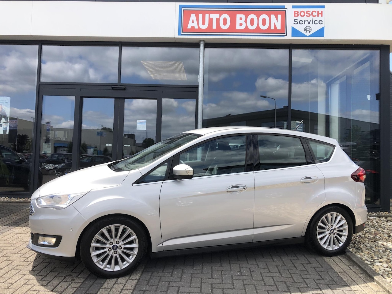 Ford C-Max - 1.0 Titanium 125PK NAVI/APPCARPLAY/KEYLESS/LED/ CLIMA/S&S/LMV/MEDIA/. - NL AUTO - KM=NAP - - AutoWereld.nl