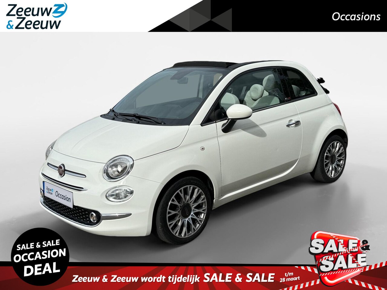 Fiat 500 C - 1.0 Hybrid Launch Edition | CABRIO | INFOTAINMENT SCHERM | PDC | 1 JAAR GARANTIE - AutoWereld.nl