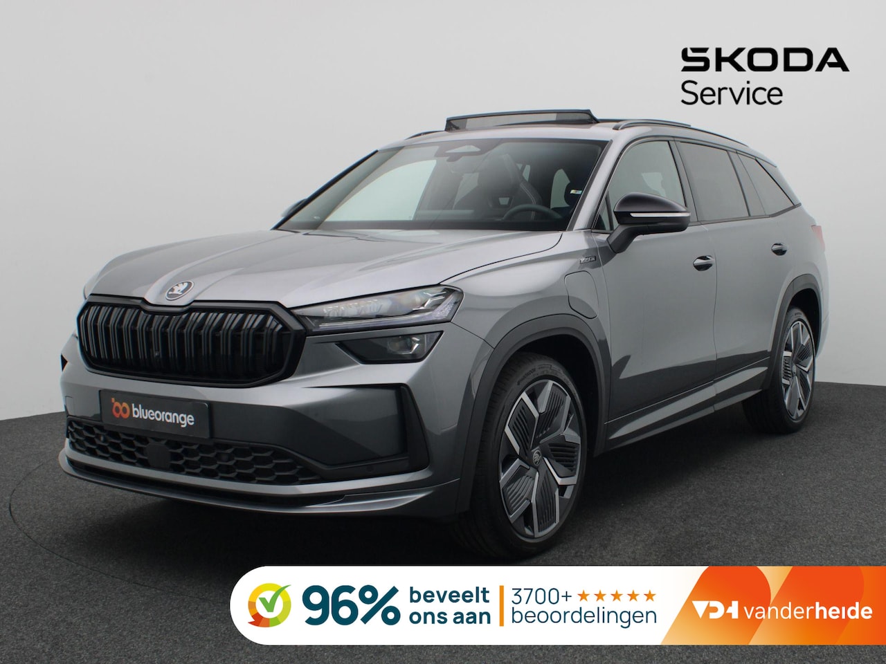 Skoda Kodiaq - 1.5 TSI PHEV Sportline Business Pano-Schuifdak, Trekhaak, Dynamic Chassis, 20" LM Velgen, - AutoWereld.nl
