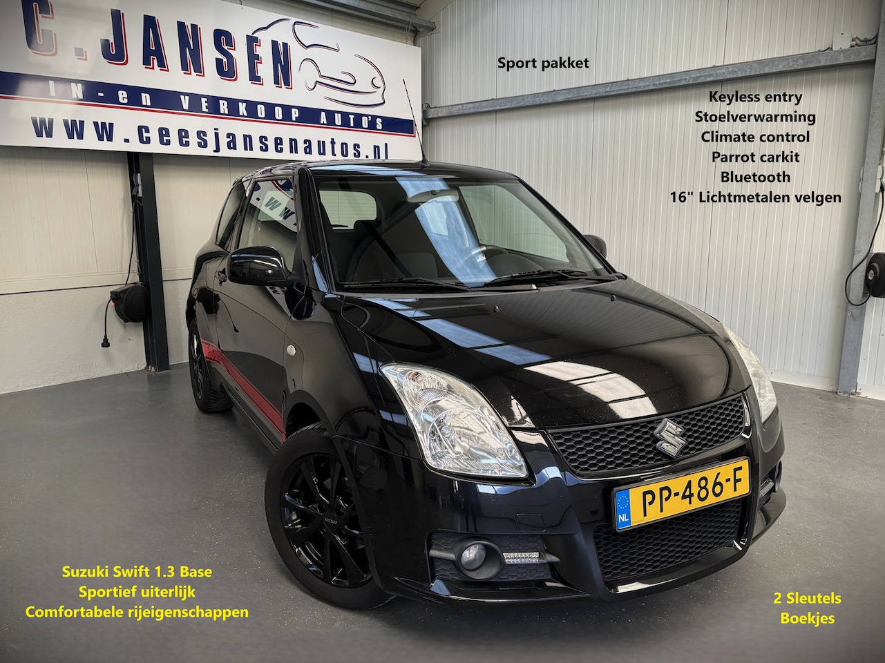Suzuki Swift - 1.3 Base Sport pakket! AIRCO | 16" lichtmetalen velgen | Airco | Keyless Entry - AutoWereld.nl