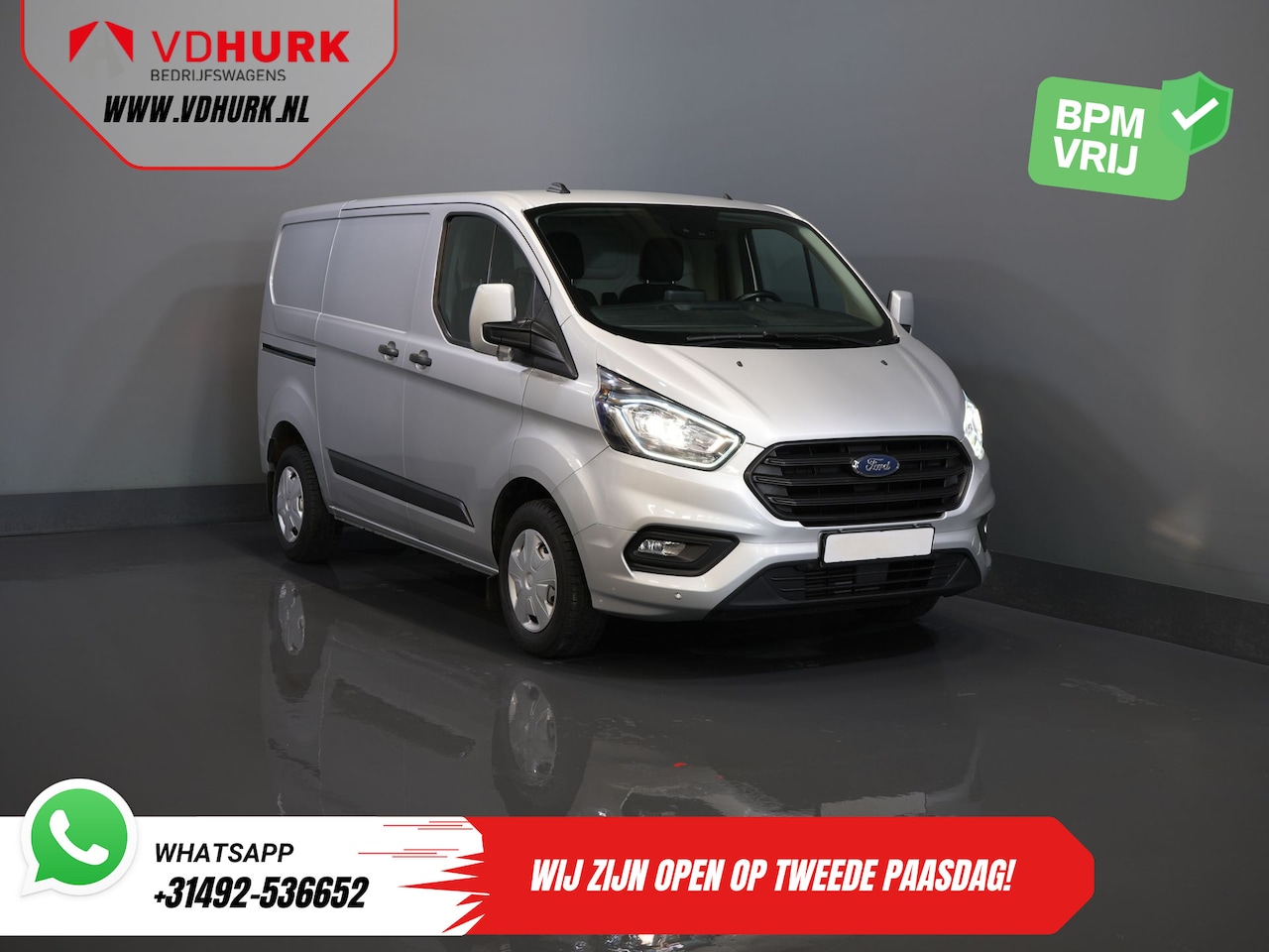 Ford Transit Custom - 2.0 TDCI 130 pk BPM VRIJ! Sortimo/ Standkachel/ Stoelverw./ Carplay/ Camera/ Navi/ Cruise - AutoWereld.nl