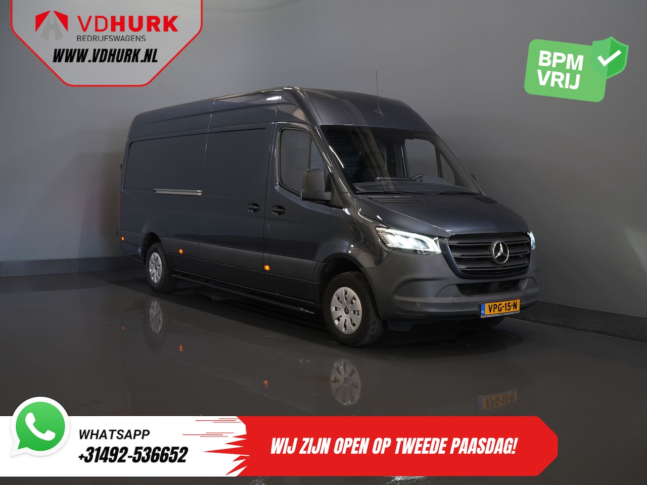 Mercedes-Benz Sprinter - 316 2.2 CDI L3H2 LED/ 10,25” MBUX/ Gev.Stoel/ Carplay/ Sidebars/ Cruise/ Camera/ Navi/ Tre - AutoWereld.nl