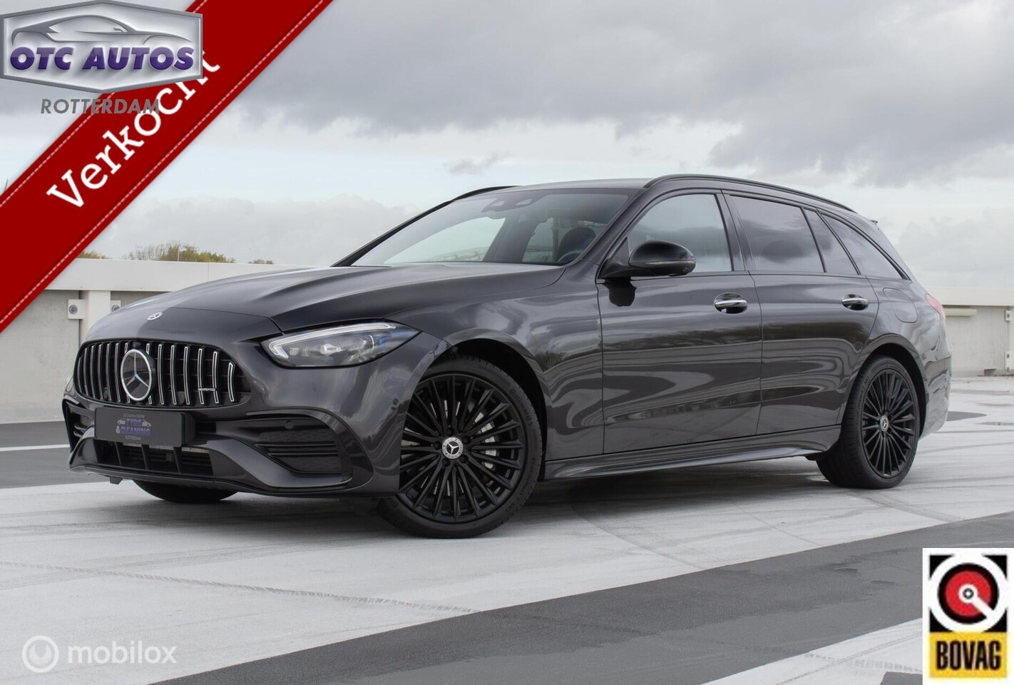 Mercedes-Benz C-klasse Estate - 300E AMG-Line - C63 AMG LOOK - TREKHAAK- 360 CAMERA - ELEKTRISCHE STOELEN - STOEL-STUUR VE - AutoWereld.nl