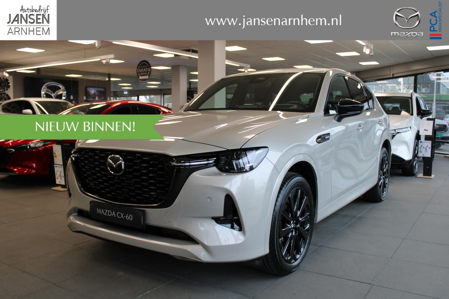 Mazda CX-60 - 2.5 e-SkyActiv PHEV Homura Business Edition 2.5 e-SkyActiv PHEV 327PK Homura Business Edition , Nieuwe Auto, 10 KM, Voorraadvoordeel € - AutoWereld.nl