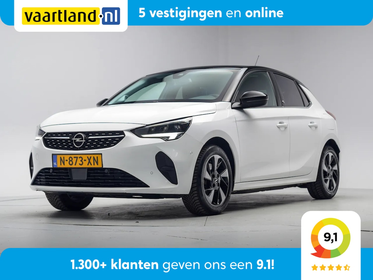 Opel Corsa-e - Elegance 50 kWh 3 fase [ LED Navi Camera Climate ] - AutoWereld.nl