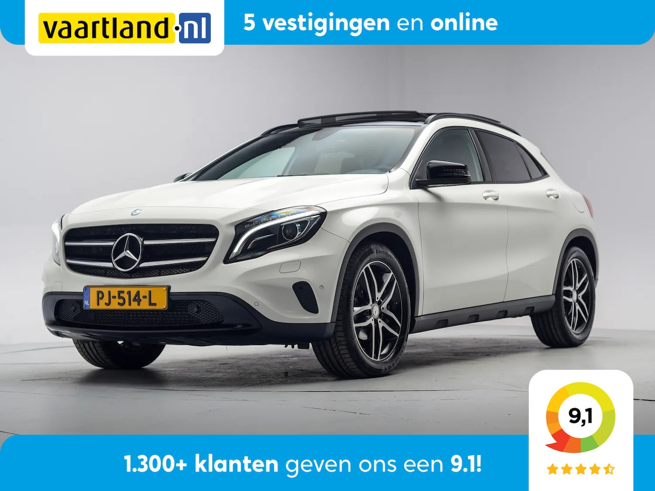 Mercedes-Benz GLA-Klasse - 180 Prestige Night Aut. [ Panorama Navi Camera Half-leder ] - AutoWereld.nl
