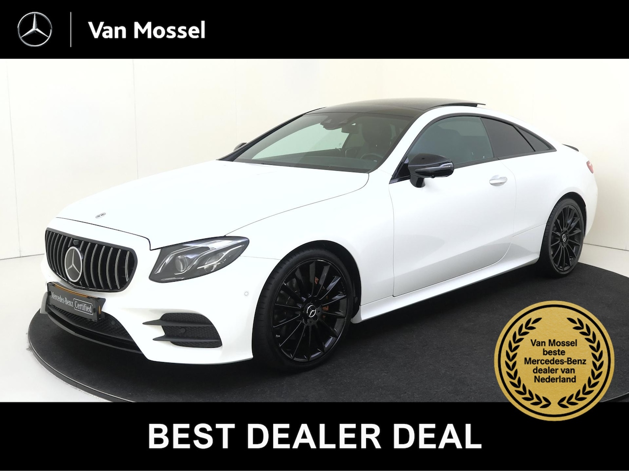 Mercedes-Benz E-klasse Coupé - 200 / Panoramadak/ Night/ 20 inch/ Burmester/ Memory/ Designo/ E53 Look/ Adap. onderstel - AutoWereld.nl