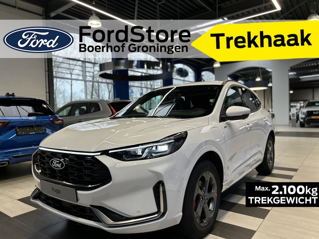 Ford Kuga - 2.5 PHEV 243 pk ST-Line X | Trekhaak I AGR stoelen | Matrix LED I Adapt Cruise I Winter Pa - AutoWereld.nl