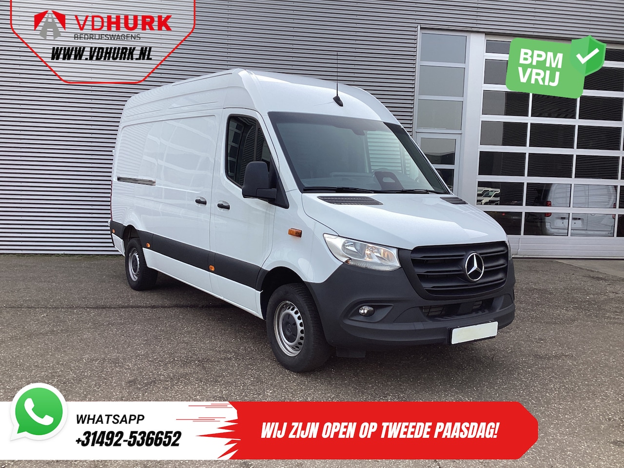 Mercedes-Benz Sprinter - 317 CDI Aut. L2H2 BPM VRIJ! 3.5t Trekverm./ Gev.Stoel/ 270 Gr.Deuren/ Stoelverw./ Navi/ Ca - AutoWereld.nl