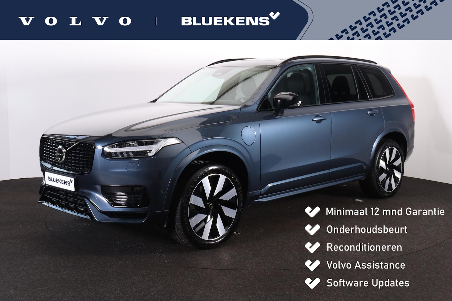 Volvo XC90 - T8 Recharge AWD Ultra Dark - Panorama/schuifdak - IntelliSafe Assist & Surround - 360º Cam - AutoWereld.nl