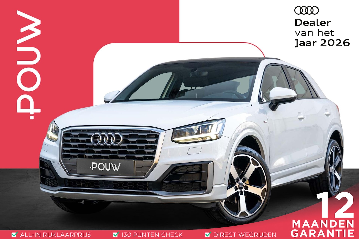 Audi Q2 - 35 TFSI 150pk S-tronic CoD S Edition | Panoramadak |  Navigatie | PDC | Cruise Control | S - AutoWereld.nl