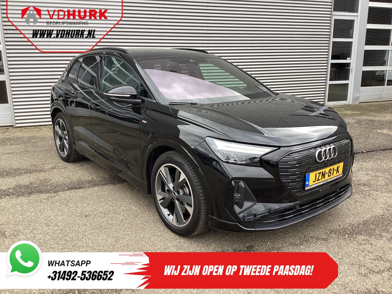 Audi Q4 e-tron - 40 77kWh 523 km WLTP S-Line/ Pano/ Keyless/ Virtual Cockpit/ Leder/ Stoelverw./ Elek.Klep/ - AutoWereld.nl